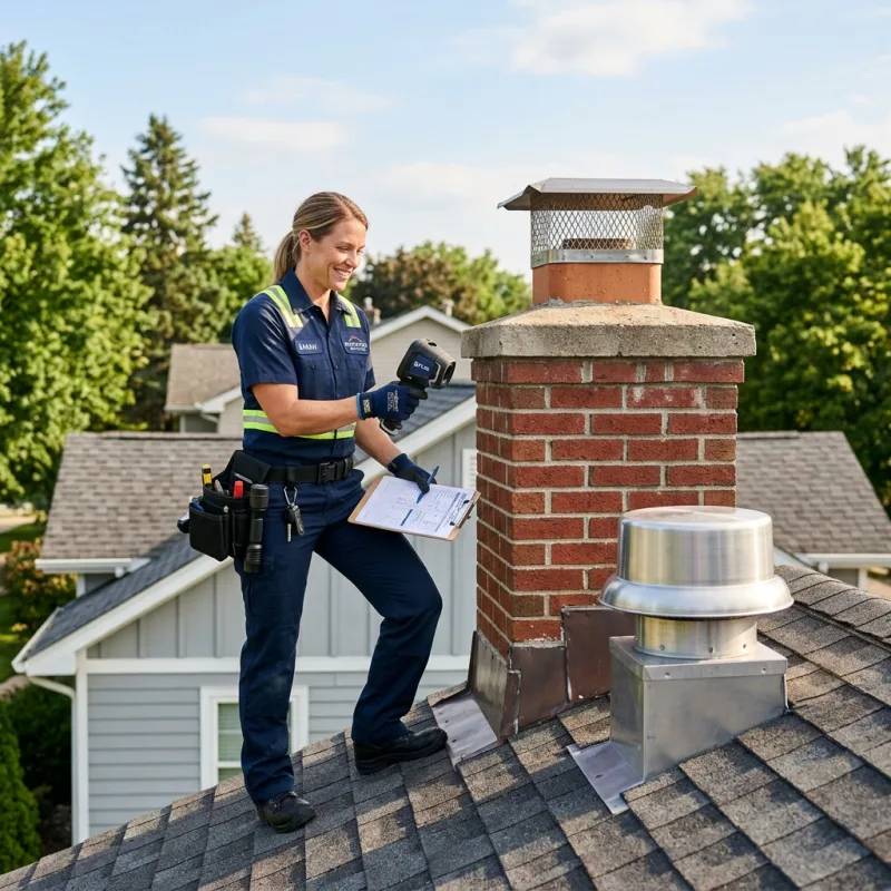 Technician removing a deceased bird from an indoor space in Oak Park